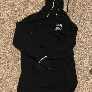 Black hoodie, Rue21 boyfriend Hoddie size M